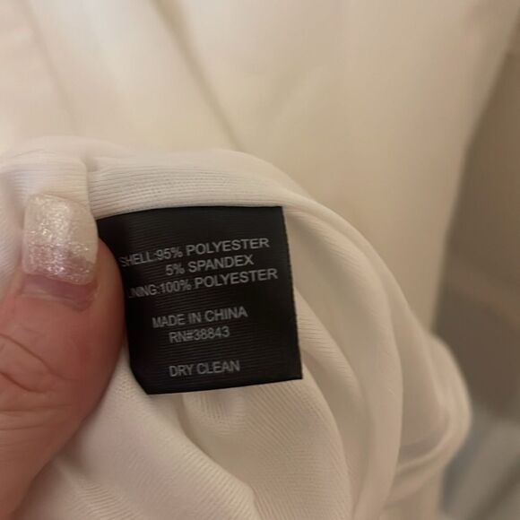 Sam Edelman  White Bow Back Sleeveless Sheath Jewel Neck Dress NWOT Size 12 - Picture 9 of 10